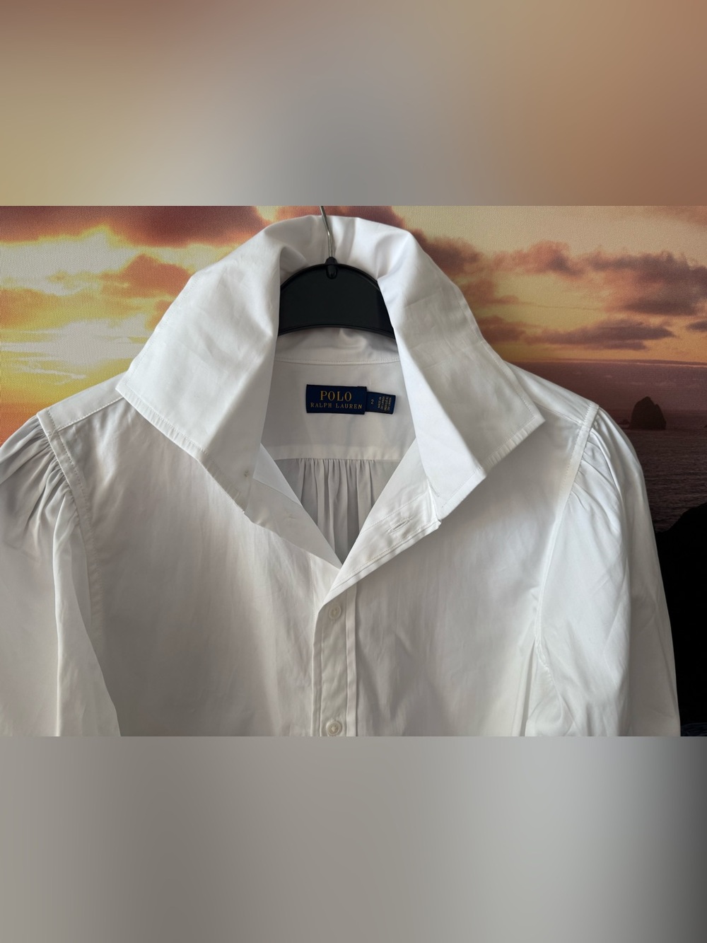 Polo Ralph Lauren Women's White Long-Sleeve Button Down Shirt/ 2/ New - Picture 4 of 12